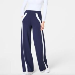 Spanx AirEssentials Striped Black White Pants Women’s Size Large